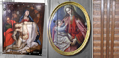 Déposition de la Croix, et Vierge à l'Enfant, tableaux de la Cathédrale Saint-Jean, Besançon (Doubs) - Franche-Comté