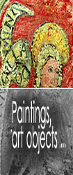 Panel painting, art objects, musical instruments...