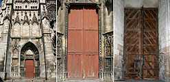 Vantaux Nord, portail occidental - Cathédrale Saint-Etienne d'Auxerre (89)