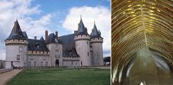 Charpente de la grande salle du château de Sully-sur-Loire (Loiret) - Centre